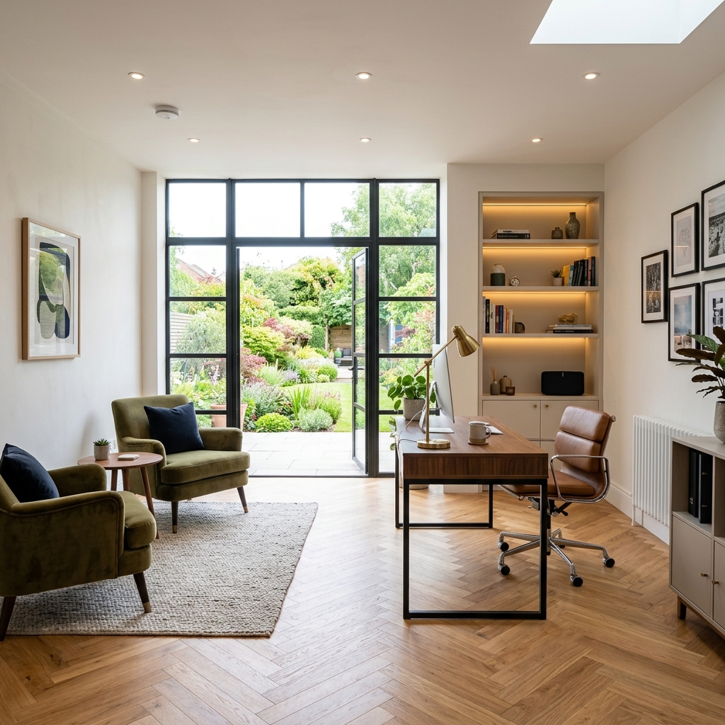 High-end garage conversion by Stone Corner Renovations